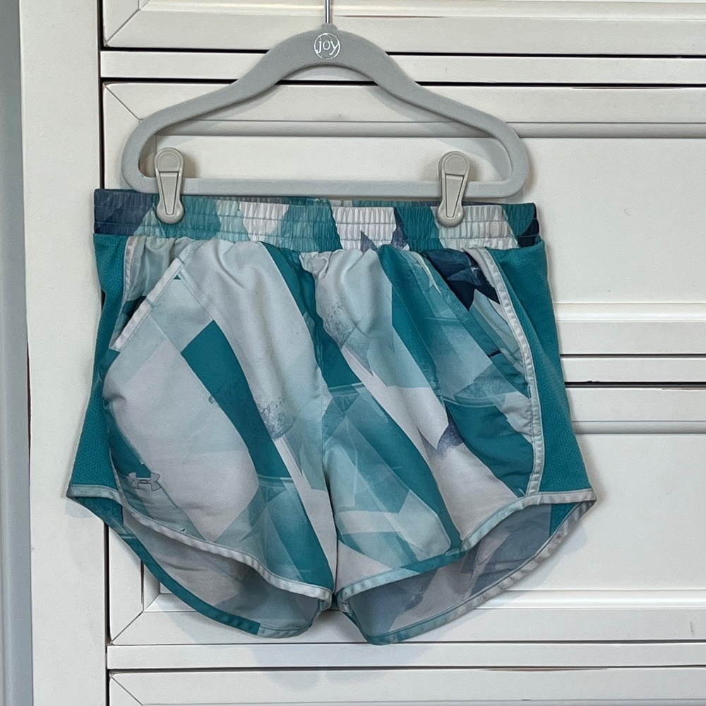 Under Armor Blue & White Geo Shorts